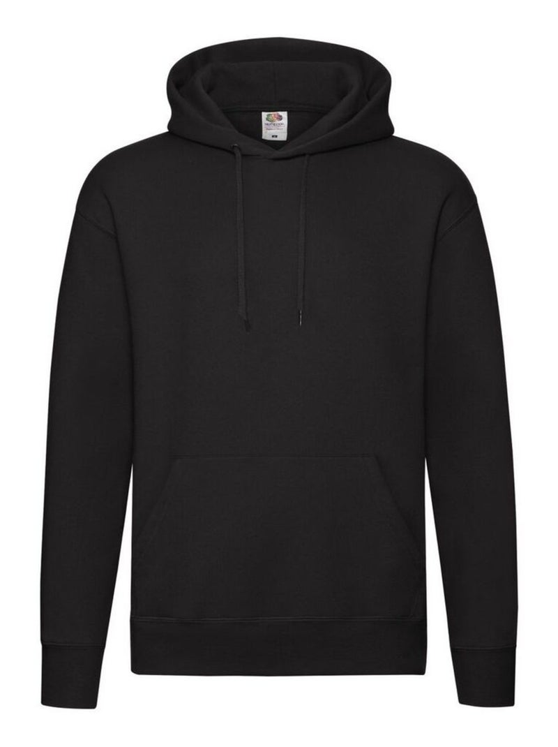 FruÇa of the Loom - Sweat à capuche PREMIUM Noir - Kiabi