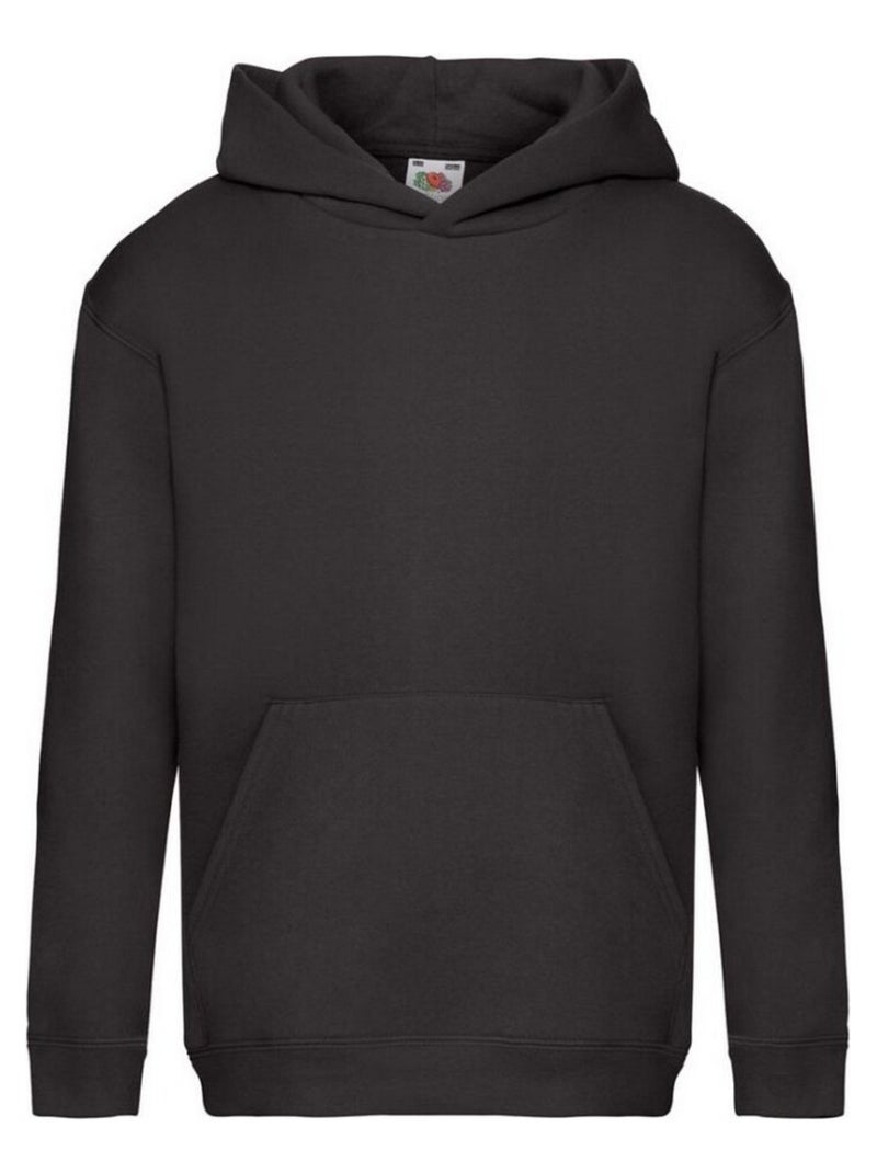 FruÇa of the Loom - Sweat à capuche PREMIUM Noir - Kiabi