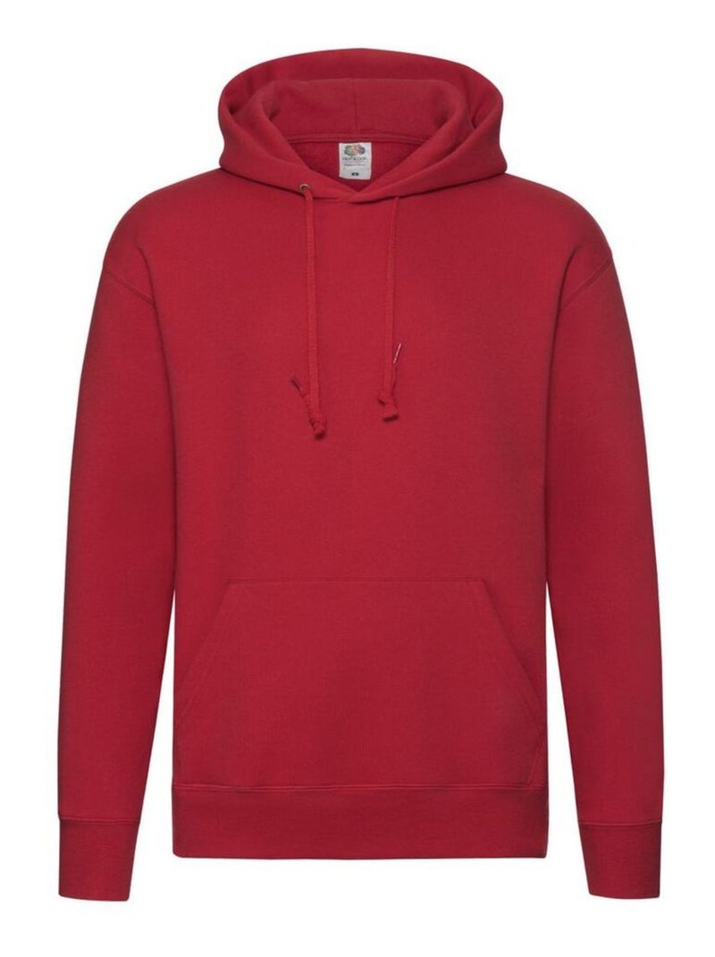 FruÇa of the Loom - Sweat à capuche PREMIUM Rouge - Kiabi