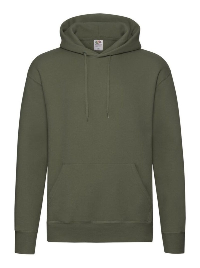 FruÇa of the Loom - Sweat à capuche PREMIUM Vert olive - Kiabi