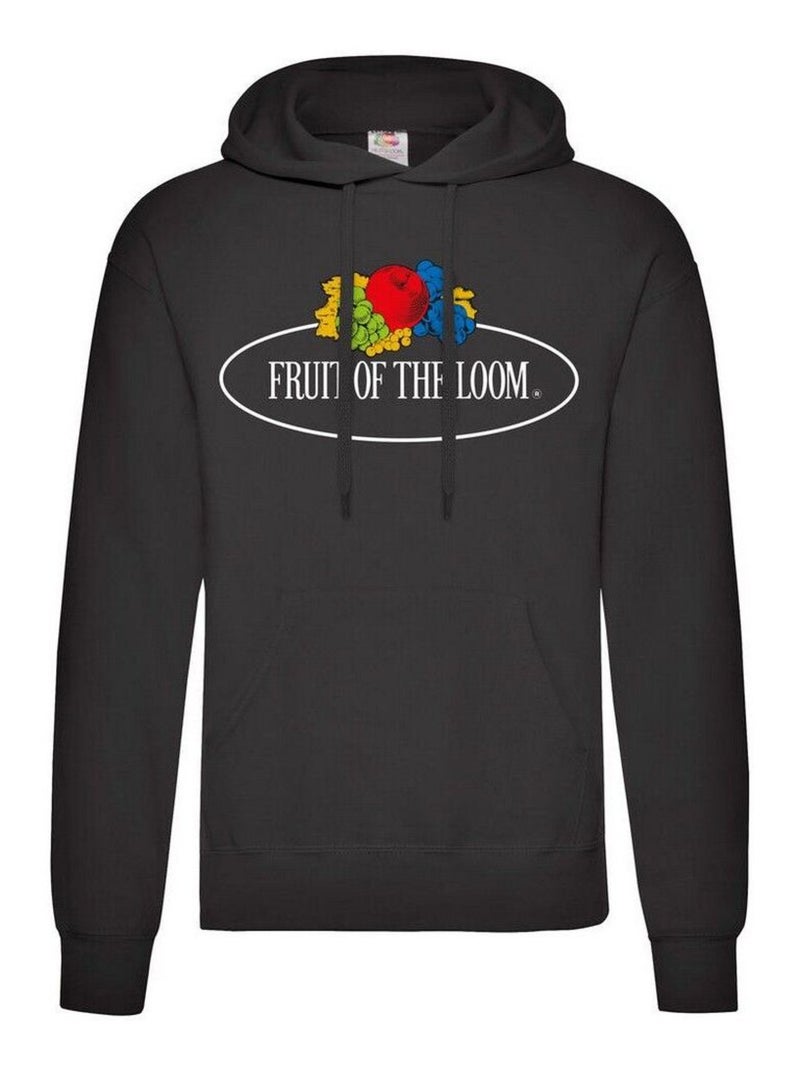 FruÇa of the Loom - Sweat à capuche VINTAGE CLASSIC Noir - Kiabi