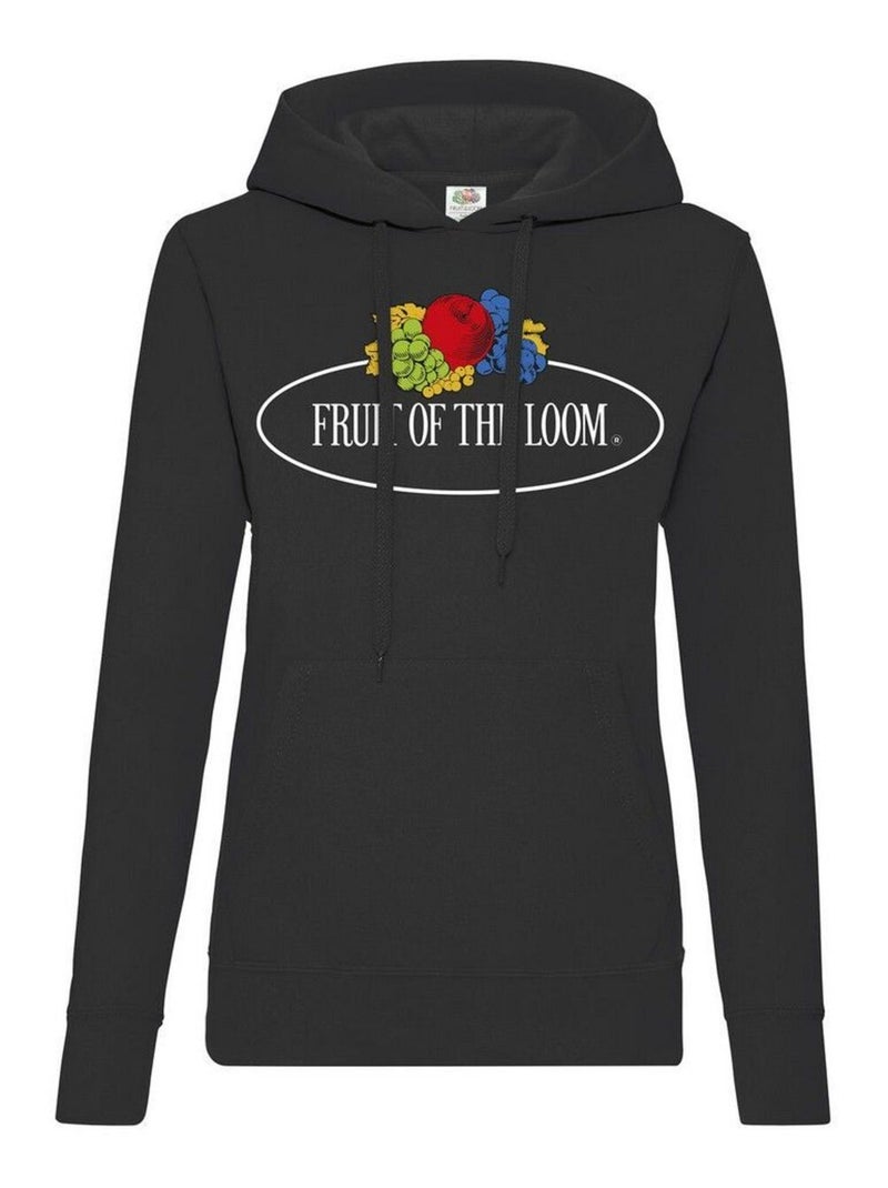 FruÇa of the Loom - Sweat à capuche VINTAGE Noir - Kiabi