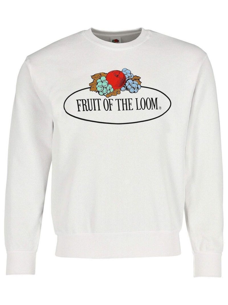 FruÇa of the Loom - Sweat VINTAGE Blanc - Kiabi