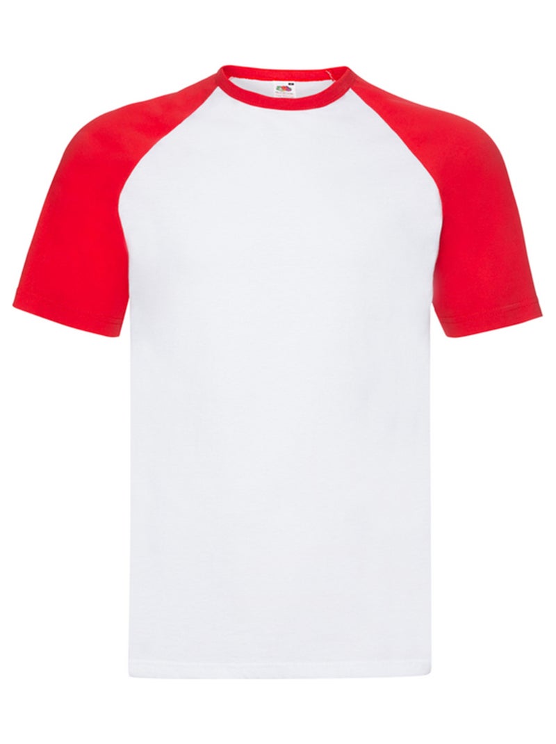 FruÇa of the Loom - T-shirt Blanc Rouge - Kiabi