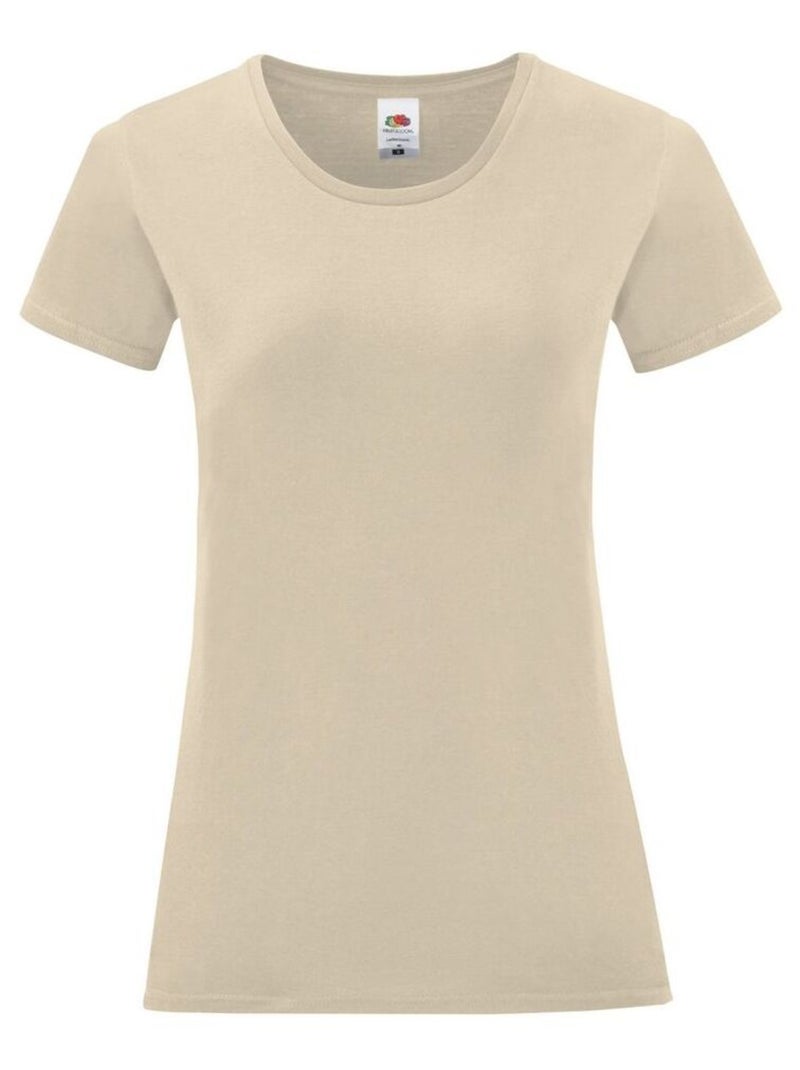 FruÇa of the Loom - T-shirt ICONIC Blanc cassé - Kiabi