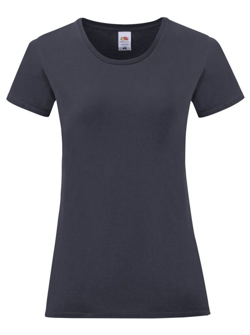 FruÇa of the Loom - T-shirt ICONIC Bleu nuit - Kiabi