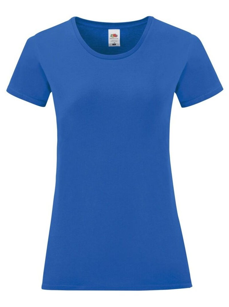 FruÇa of the Loom - T-shirt ICONIC Bleu roi - Kiabi