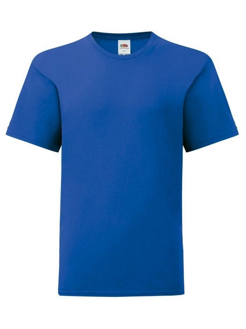 FruÇa of the Loom - T-shirt ICONIC Bleu roi - Kiabi