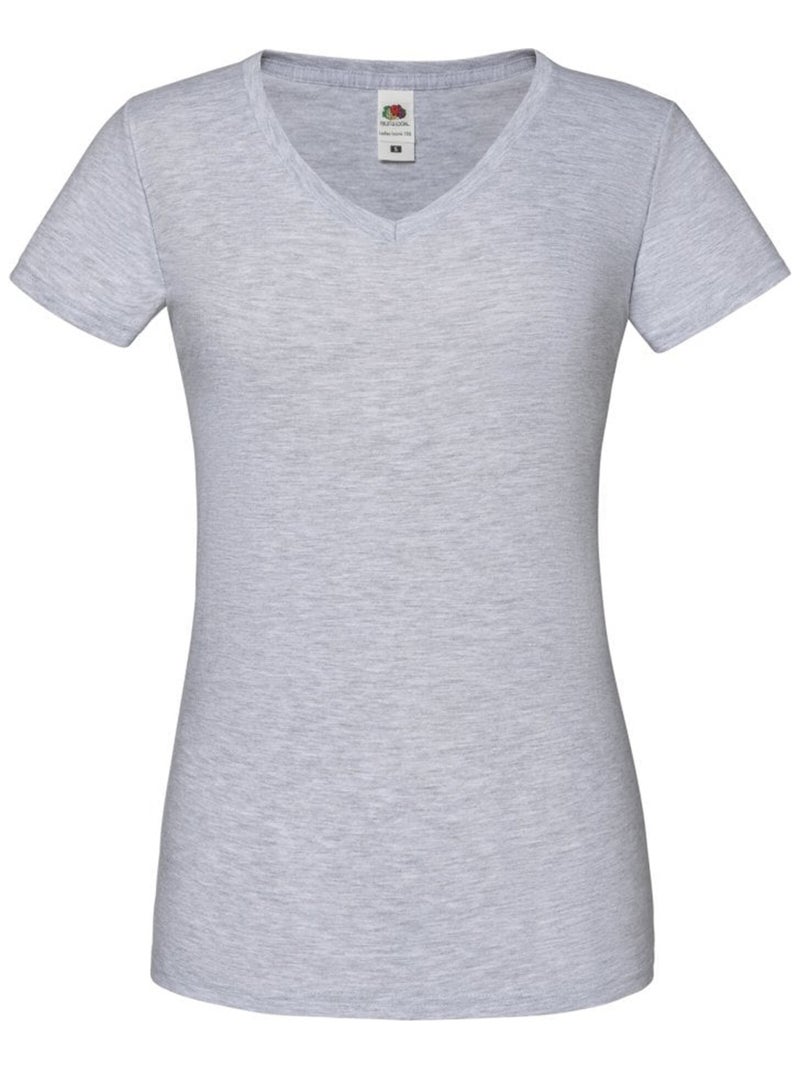 FruÇa of the Loom - T-shirt ICONIC Gris chiné - Kiabi