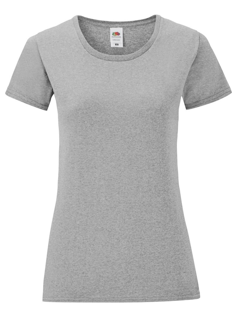 FruÇa of the Loom - T-shirt ICONIC Gris Gris clair - Kiabi