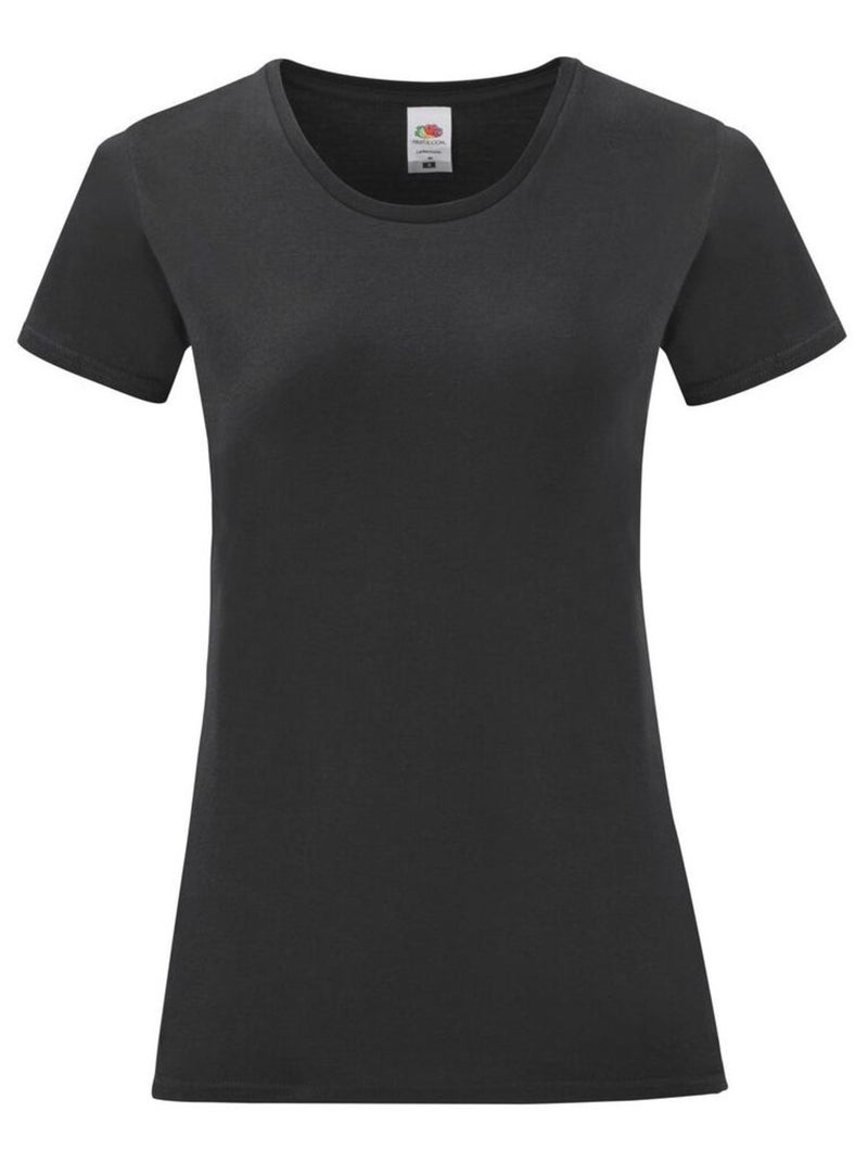 FruÇa of the Loom - T-shirt ICONIC Noir - Kiabi
