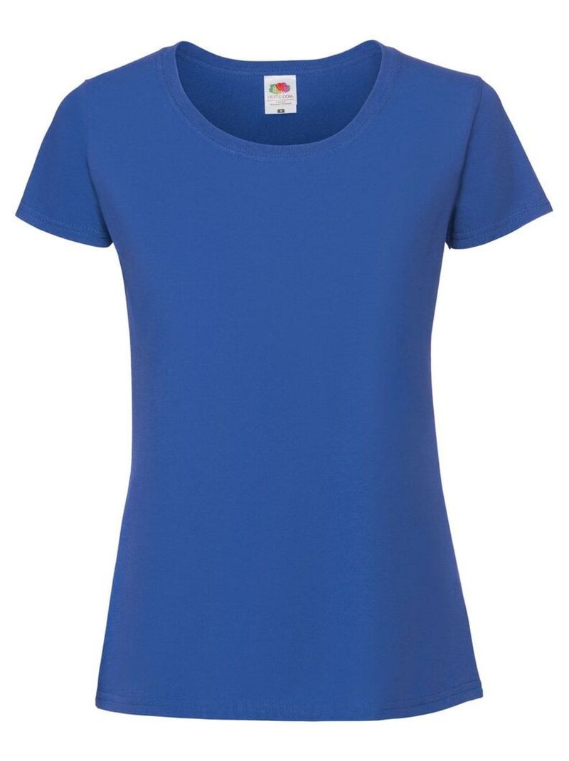 FruÇa of the Loom - T-shirt ICONIC PREMIUM Bleu roi - Kiabi