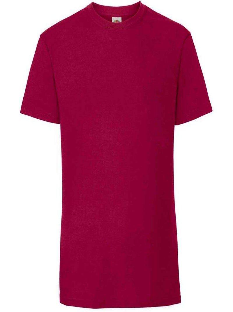 FruÇa of the Loom - T-shirt ICONIC PREMIUM Rouge bordeaux - Kiabi