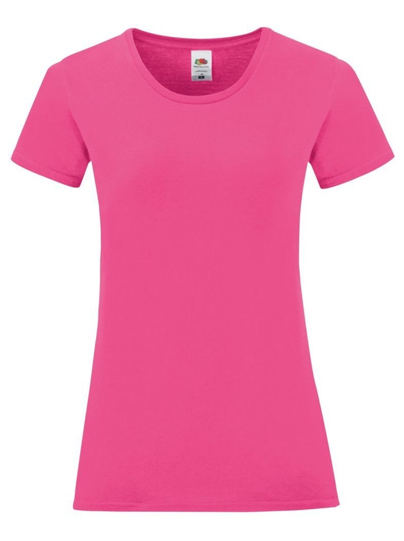 FruÇa of the Loom - T-shirt ICONIC Rose fushia - Kiabi