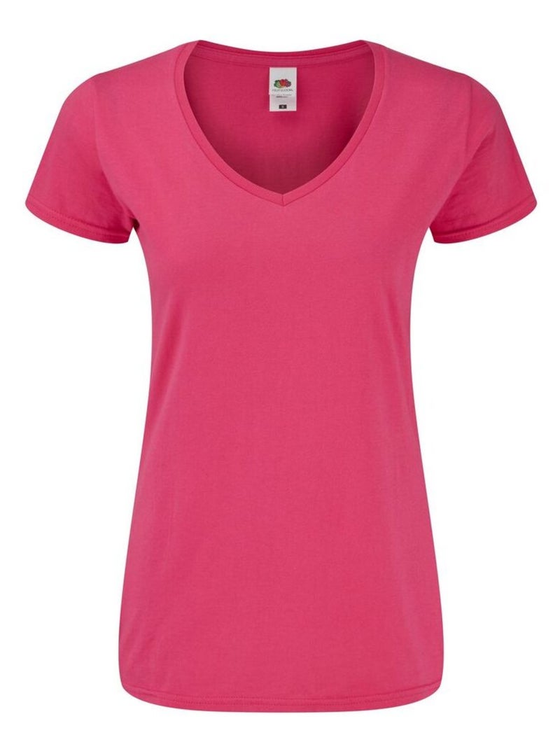 FruÇa of the Loom - T-shirt ICONIC Rose fushia - Kiabi