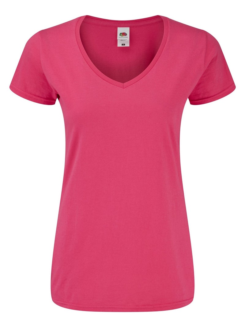 FruÇa of the Loom - T-shirt ICONIC Rose fushia - Kiabi