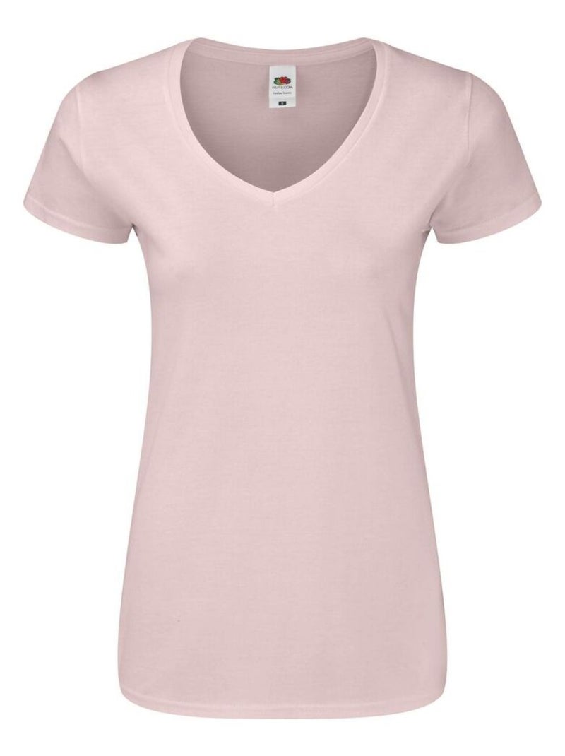 FruÇa of the Loom - T-shirt ICONIC Rose pâle - Kiabi