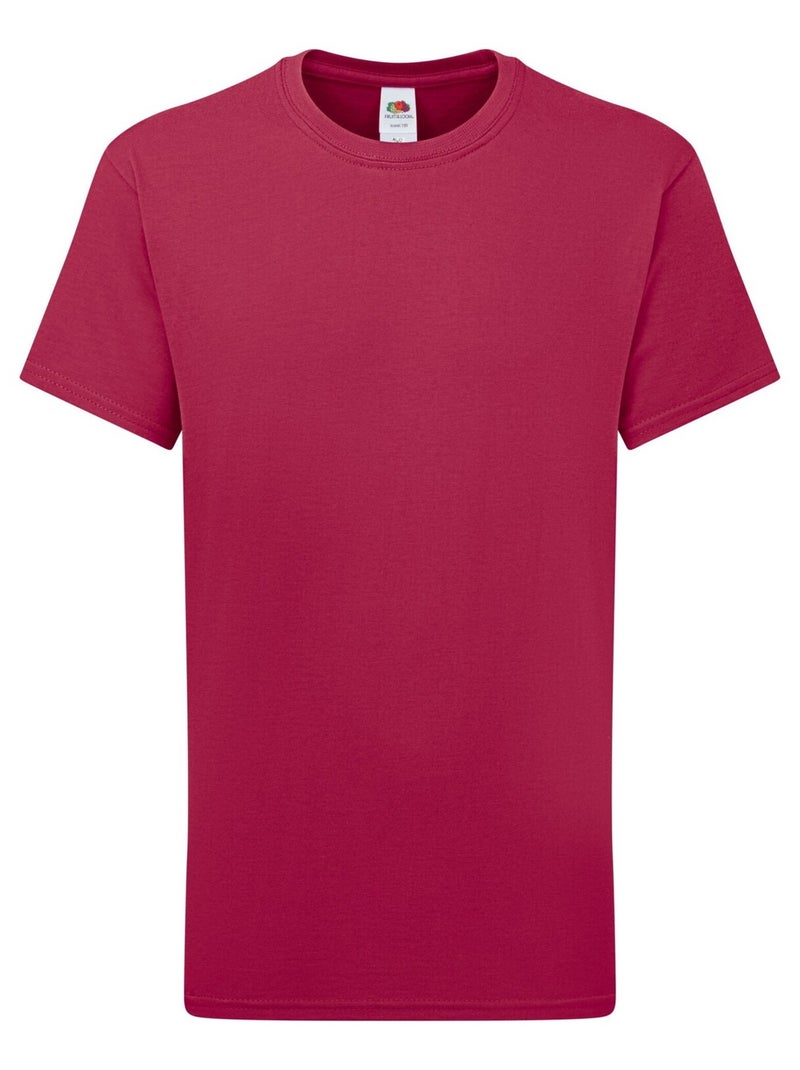 FruÇa of the Loom - T-shirt ICONIC Rouge bordeaux - Kiabi