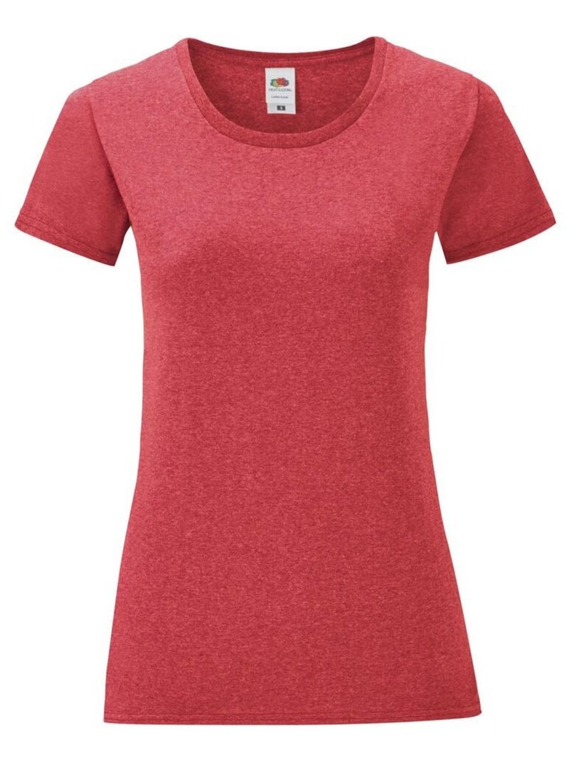 FruÇa of the Loom - T-shirt ICONIC Rouge carmin - Kiabi