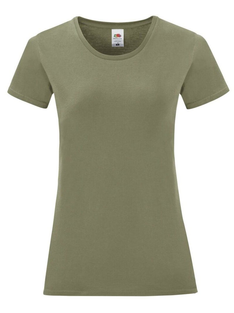 FruÇa of the Loom - T-shirt ICONIC Vert olive - Kiabi
