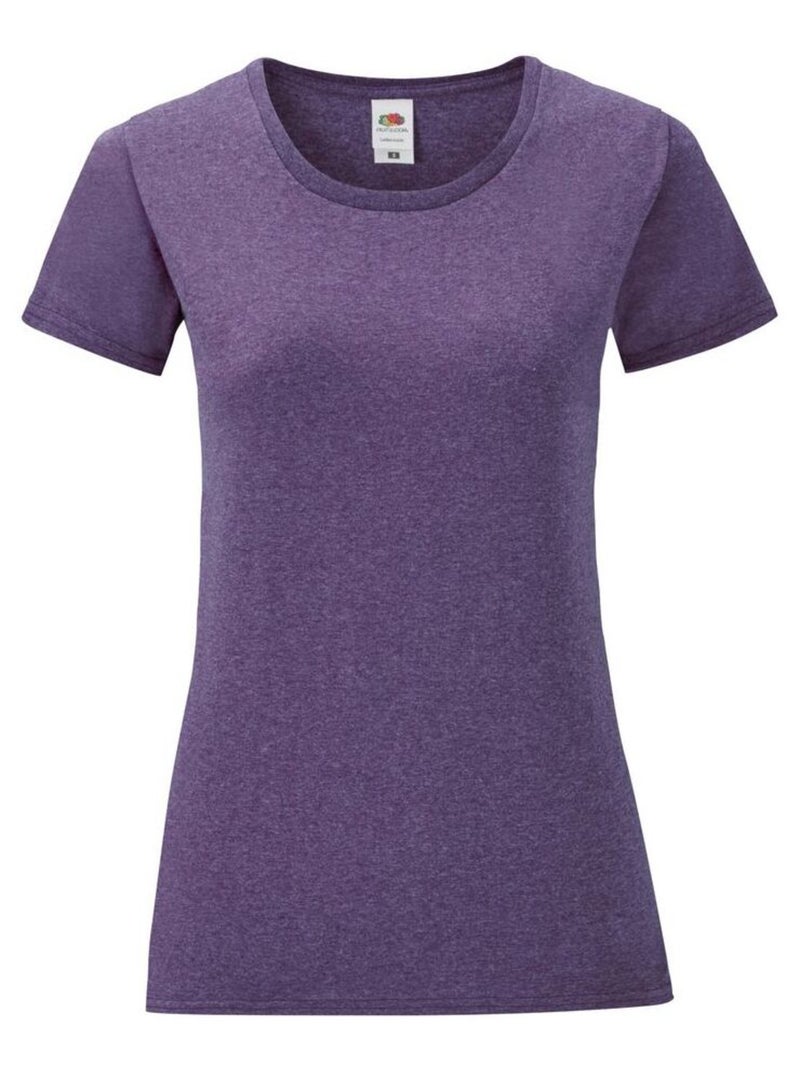 FruÇa of the Loom - T-shirt ICONIC Violet foncé - Kiabi