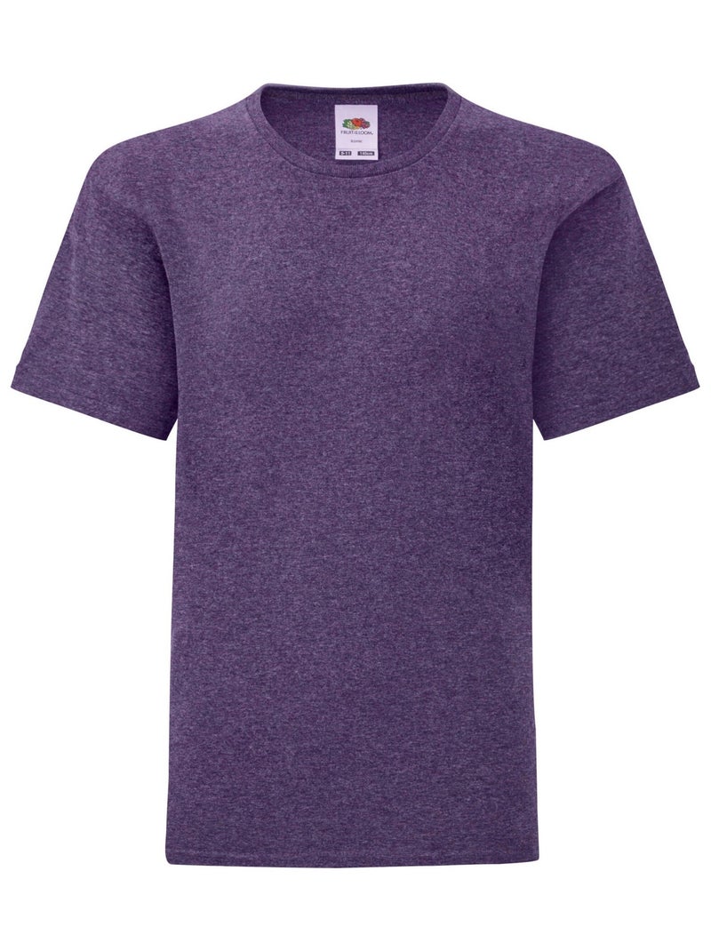 FruÇa of the Loom - T-shirt ICONIC Violet foncé - Kiabi