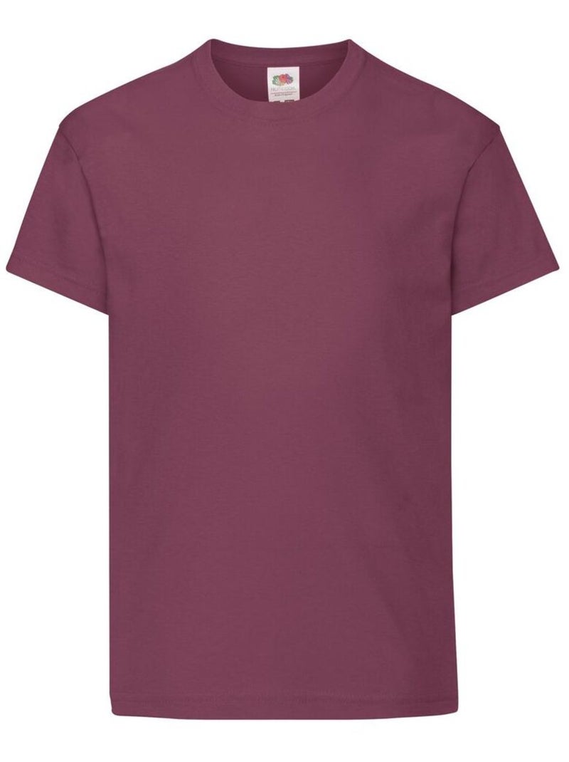 FruÇa of the Loom - T-shirt ORIGINAL Bordeaux - Kiabi