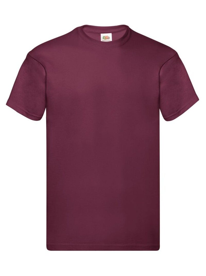 FruÇa of the Loom - T-shirt ORIGINAL Rouge bordeaux - Kiabi