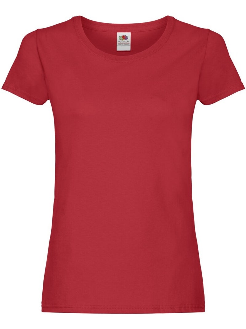 FruÇa of the Loom - T-shirt ORIGINAL Rouge - Kiabi
