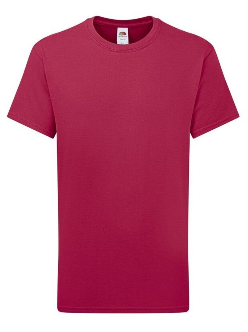 FruÇa of the Loom - T-shirt Rouge bordeaux - Kiabi