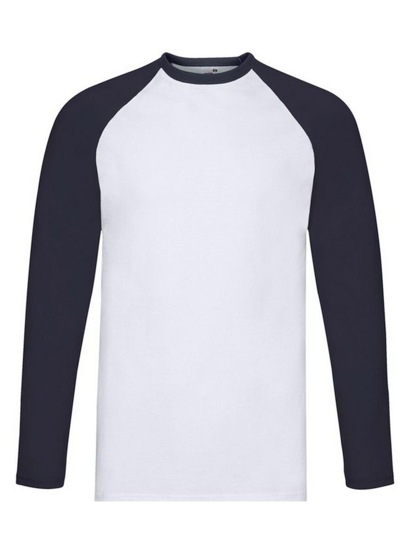 FruÇa of the Loom - T-shirt VALUEWEIGHT Blanc Bleu - Kiabi