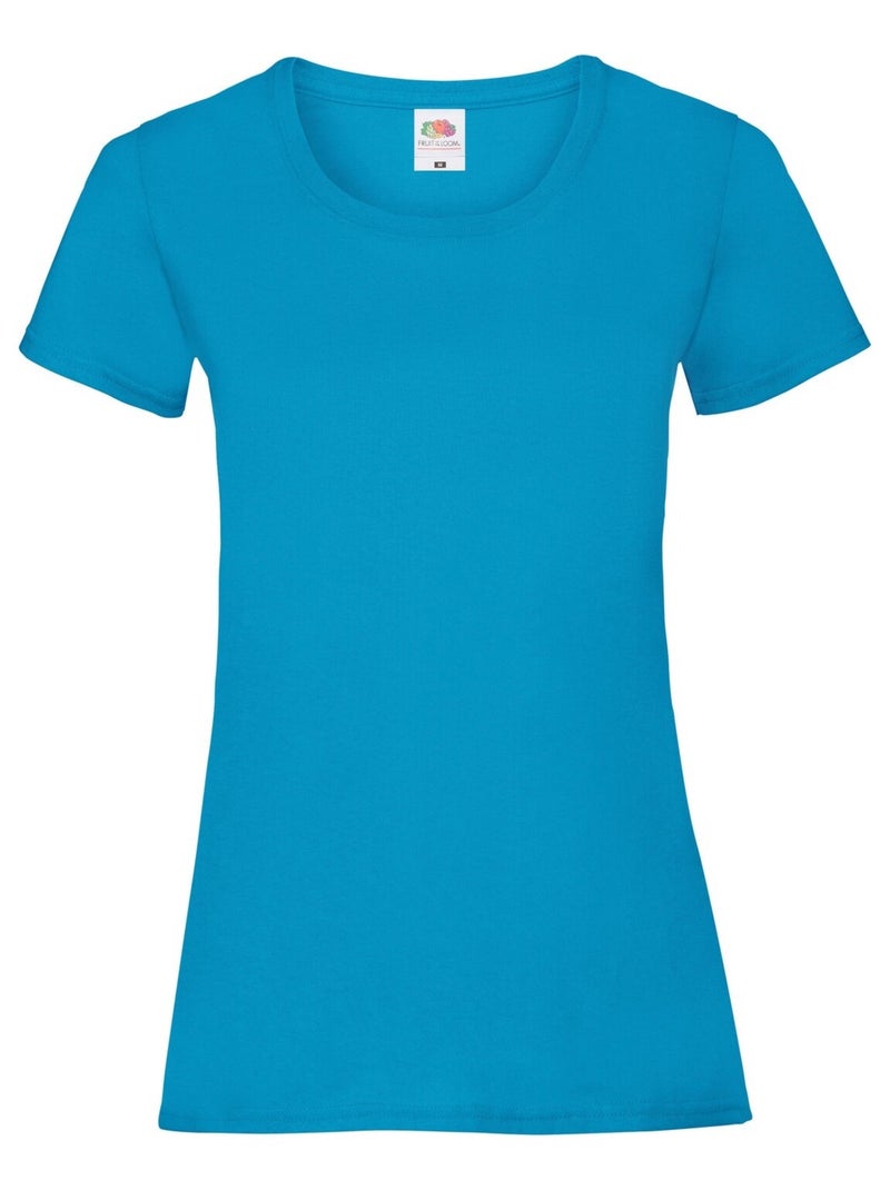 FruÇa of the Loom - T-shirt VALUEWEIGHT Bleu azur - Kiabi