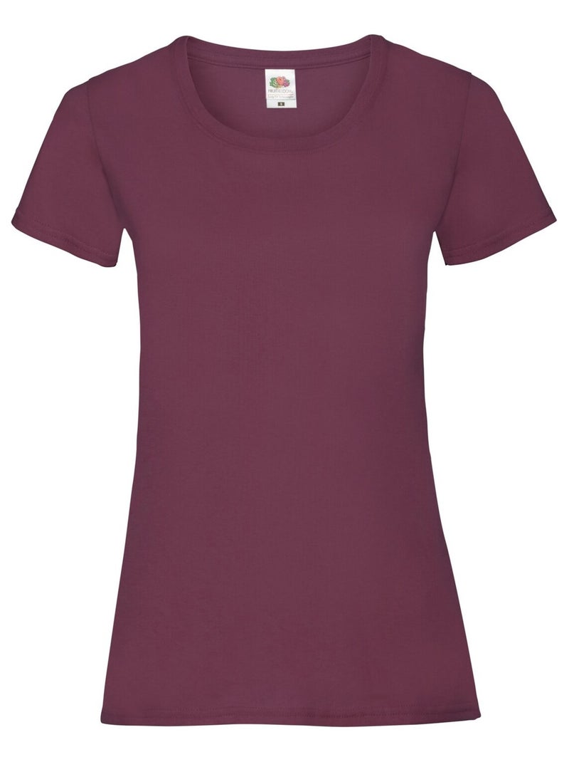 FruÇa of the Loom - T-shirt VALUEWEIGHT Bordeaux - Kiabi