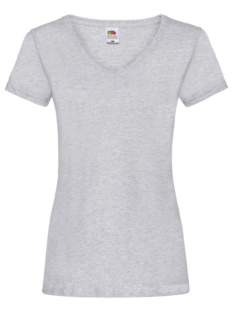 FruÇa of the Loom - T-shirt VALUEWEIGHT Gris chiné - Kiabi