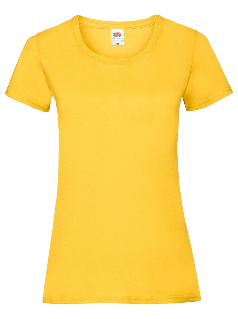 FruÇa of the Loom - T-shirt VALUEWEIGHT Jaune moutarde - Kiabi