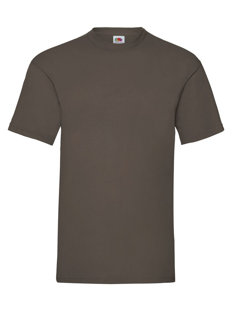 FruÇa of the Loom - T-shirt VALUEWEIGHT Marron chocolat - Kiabi