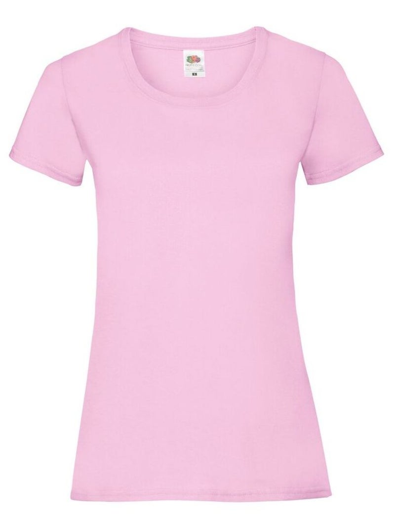 FruÇa of the Loom - T-shirt VALUEWEIGHT Rose clair - Kiabi