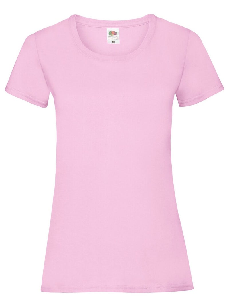 FruÇa of the Loom - T-shirt VALUEWEIGHT Rose clair - Kiabi