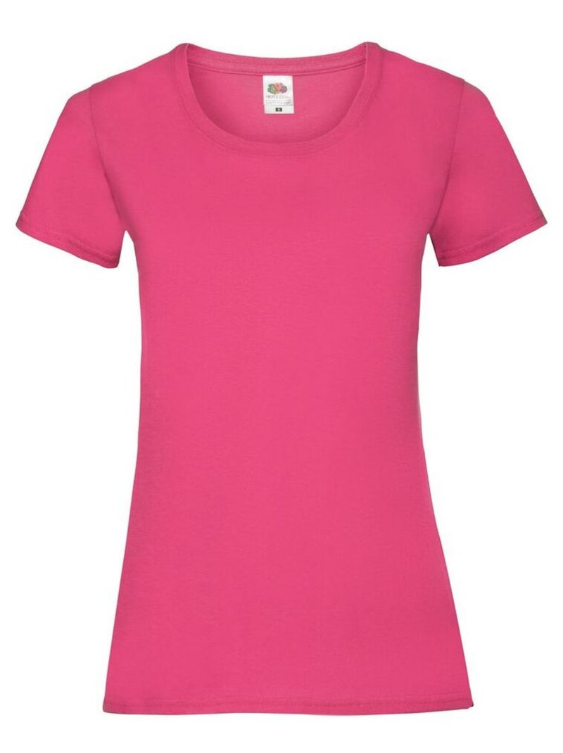FruÇa of the Loom - T-shirt VALUEWEIGHT Rose foncé - Kiabi