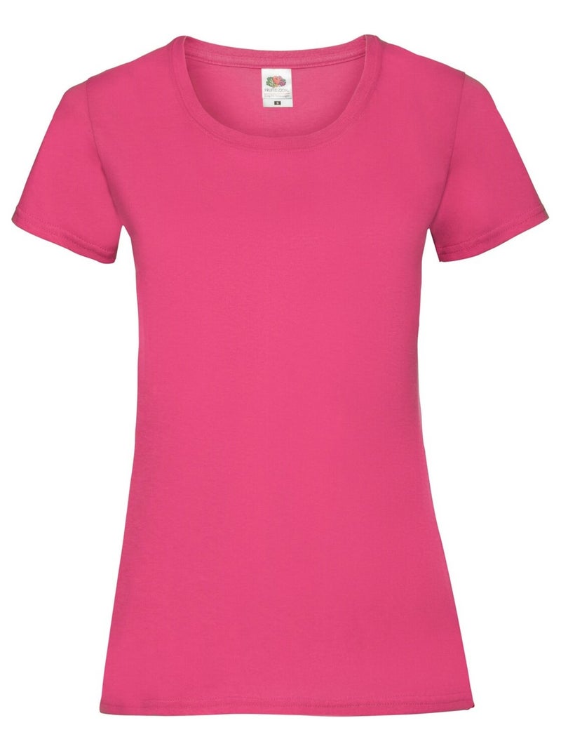 FruÇa of the Loom - T-shirt VALUEWEIGHT Rose fushia - Kiabi