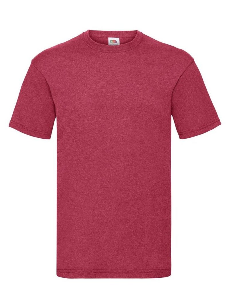 FruÇa of the Loom - T-shirt VALUEWEIGHT Rouge carmin - Kiabi