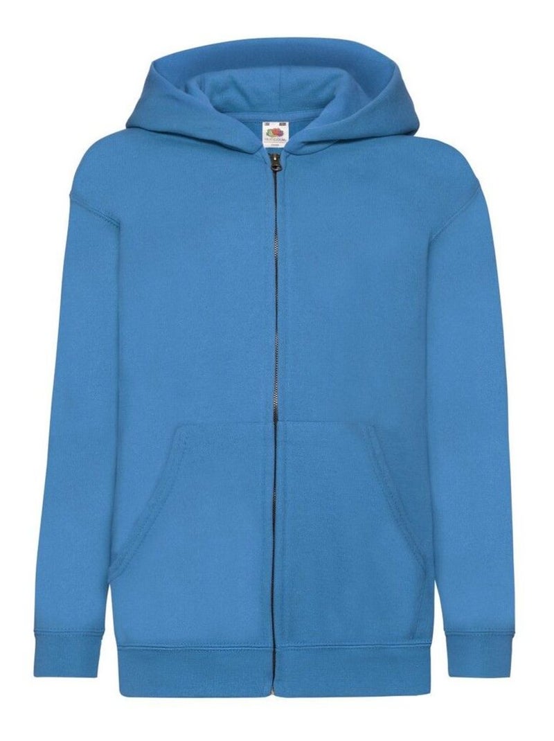 FruÇa of the Loom - Veste à capuche CLASSIC Bleu azur - Kiabi