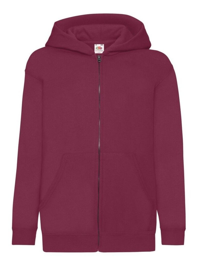 FruÇa of the Loom - Veste à capuche CLASSIC Bordeaux - Kiabi
