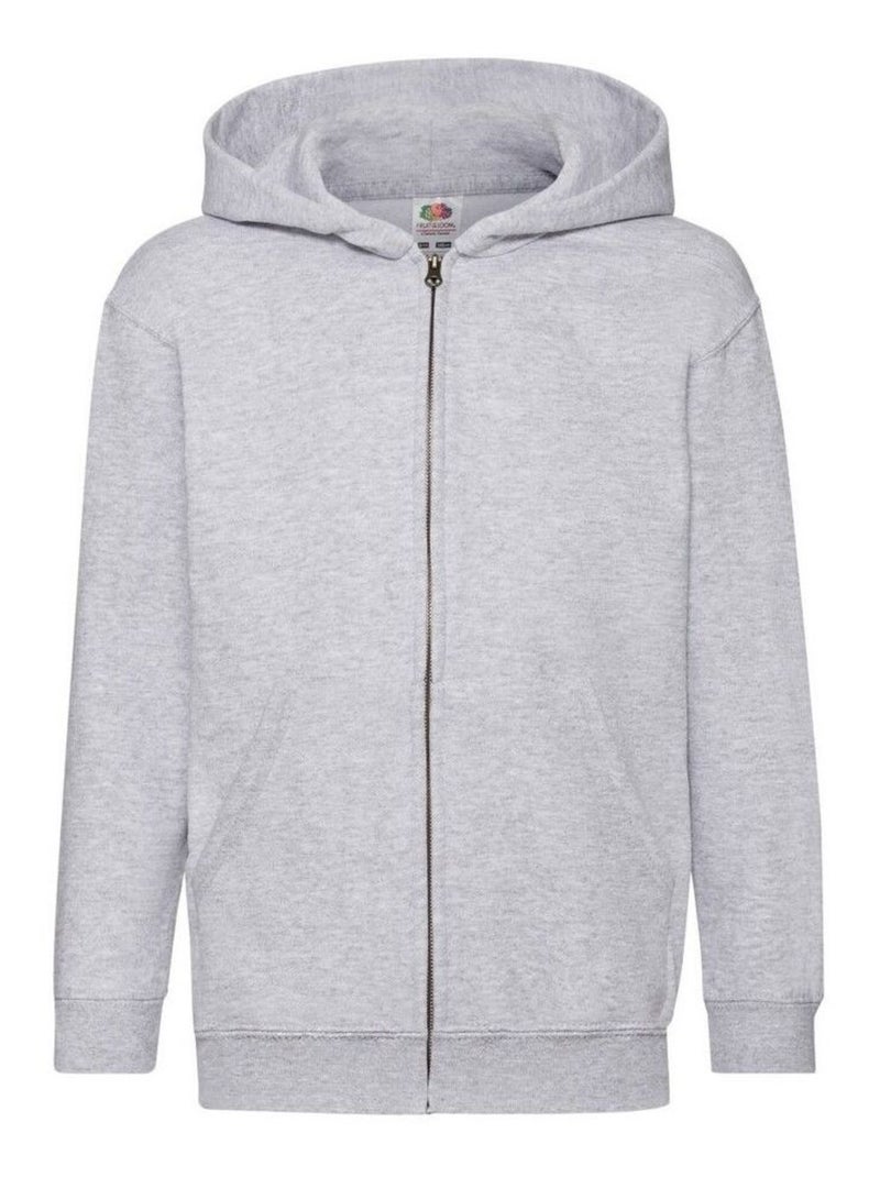 FruÇa of the Loom - Veste à capuche CLASSIC Gris chiné - Kiabi