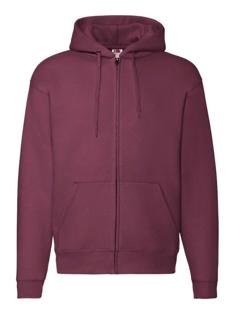 FruÇa of the Loom - Veste à capuche PREMIUM Bordeaux - Kiabi