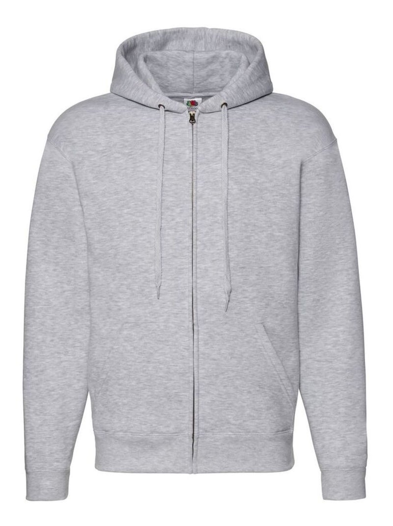 FruÇa of the Loom - Veste à capuche PREMIUM Gris chiné - Kiabi