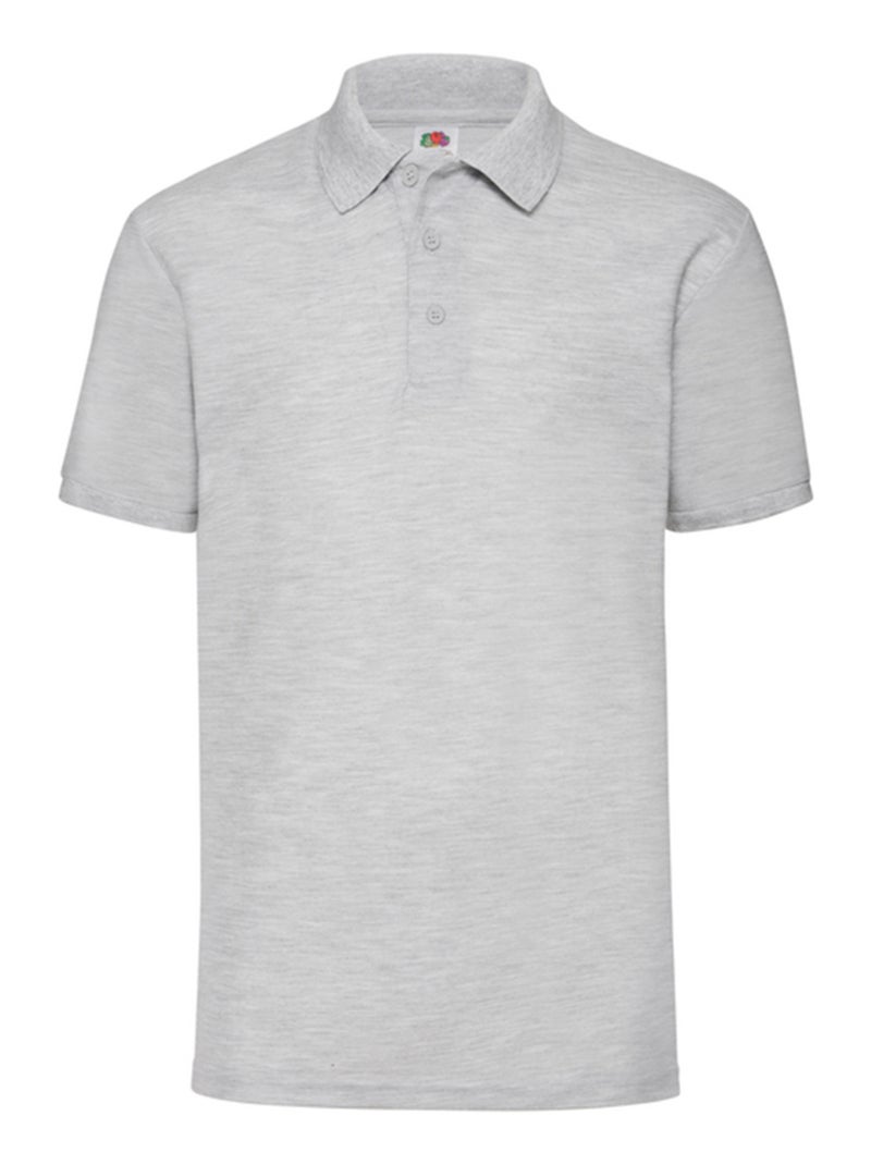 Fruit of the Loom - Polo 65/35 Gris chiné - Kiabi