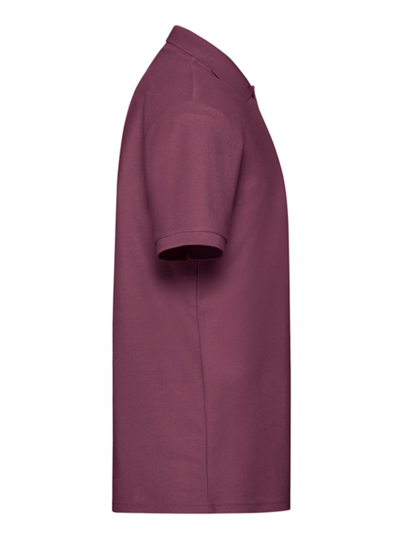 Fruit of the Loom - Polo 65/35 Rouge bordeaux - Kiabi