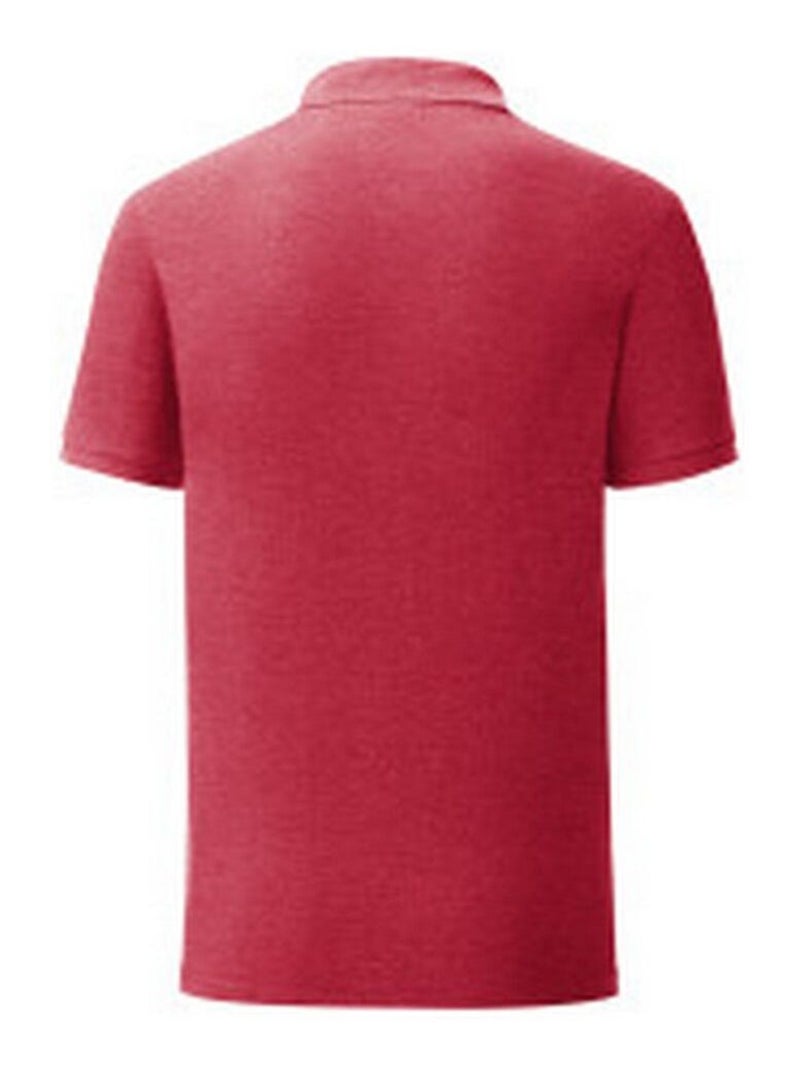 Fruit of the Loom - Polo ICONIC Rouge carmin - Kiabi