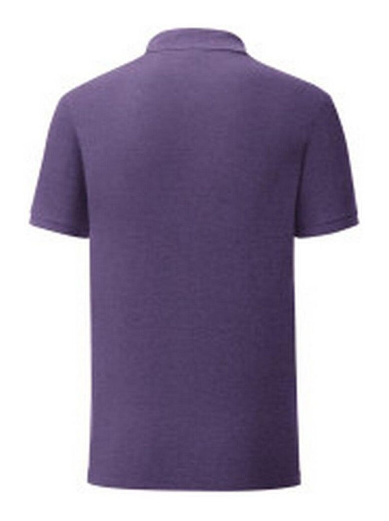 Fruit of the Loom - Polo ICONIC Violet foncé - Kiabi